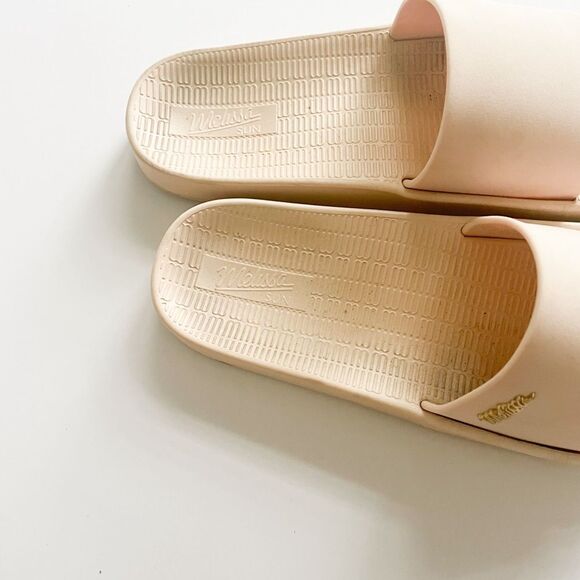 Melissa Sun Waterproof Pool Slides Cream Ivory - Picture 4 of 9